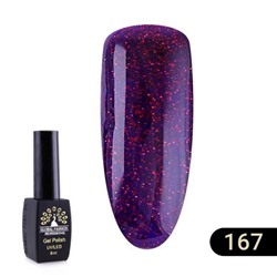 Гель лак Global Fashion BLACK ELITE 167, 8 мл