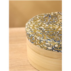 Банка для сыпучих продуктов, 16×16×6.5 см, бамбук