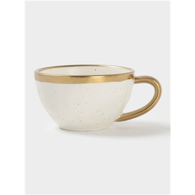 Чайная пара Magistro Poursephona, чашка 250 мл, блюдце d=16 см, фарфор, белая