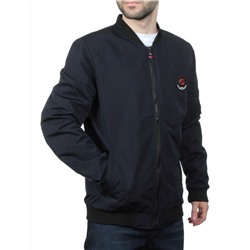EM25056-2 DARK BLUE Куртка-бомбер мужская демисезонная (100 гр. синтепон)