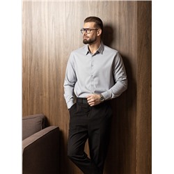 004J Мужская рубашка JenTa светло-серый