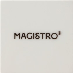 Салатники Magistro Real Marble, 380 мл, 11.6×6.5 см, набор 2 шт., фарфор, белые