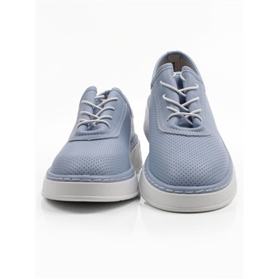 03-YE287-8 LT. BLUE Полуботинки летние женские (натуральная кожа)