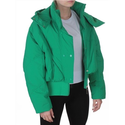 H24-033 GREEN Куртка пуховая зимняя женская (пух)