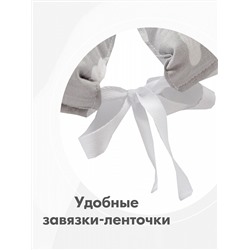 Кокон для малыша 7007А5 серые облака