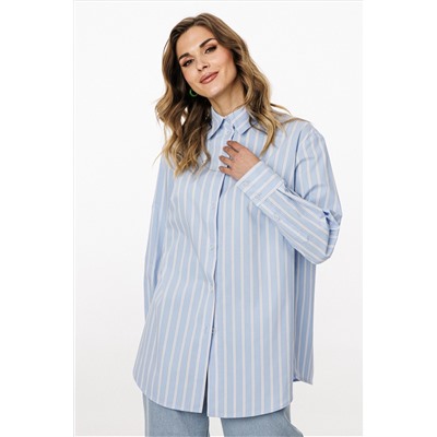 Блуза EOLA 3049 голубой_в_полоску
