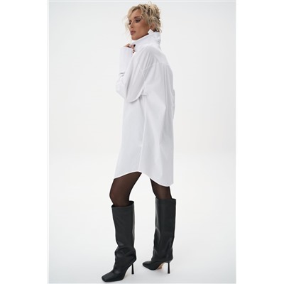 Платье – рубашка Пэрис (белый)