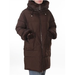 6093 BROWN (COFFEE) Куртка зимняя женская оверсайз (200 гр. холлофайбер)