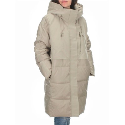C223 GRAY/BEIGE Куртка зимняя женская (200 гр. холлофайбера)
