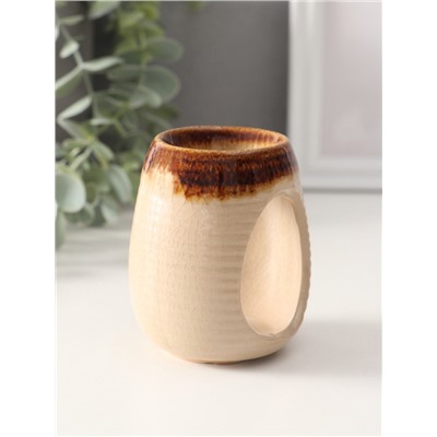 Аромалампа для эфирных масел «Полоски», керамика, 8.2×6.3×6.3 см, МИКС