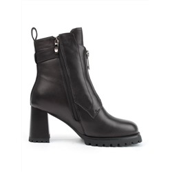 04-M3-L856 BLACK Ботильоны зимние женские (натуральная кожа, натуральный мех)