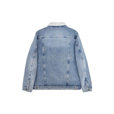 Куртка джинс утепл F021-1370-01W l.blue