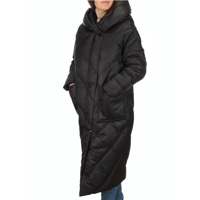 21-381 BLACK Пальто зимнее женское (200 гр. тинсулейт)