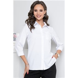 Рубашка белая в деловом стиле
