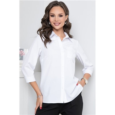 Рубашка белая в деловом стиле