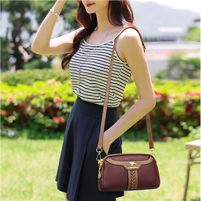 KAIDIFEINIROO Сумка женская с двумя ремнями  8757