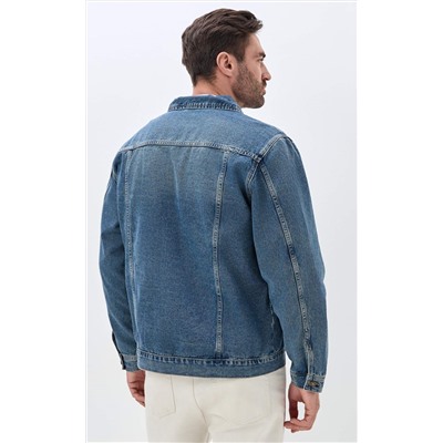 Куртка джинс F611-1283 m.blue