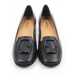 06-DLG03-1 BLACK Туфли женские (натуральная кожа)