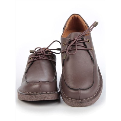 01-D7583-6 BROWN Ботинки демисезонные женские (натуральная кожа)