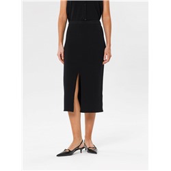 Юбка вязаная чёрная