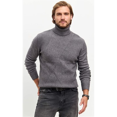Водолазка F421-1528 grey melange