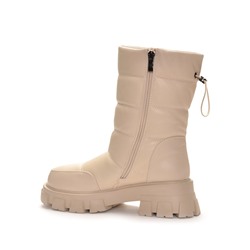 998 Fashion A2795-МП/Z Полусапожки женские молочн иск кожа, подклад иск мех