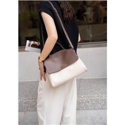 Женская сумка, кожа, MIRONPAN  29897 Молочный/Коричневый