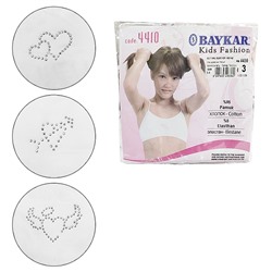 4410-01 Топ для девочки на застежке белый (BAYKAR)