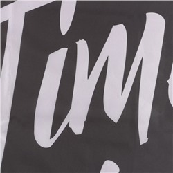 Штора для ванной водоотталкивающая Этель «Time to get naked», 145×180 см, цвет чёрный, ткань оксфорд, 210гр/м2