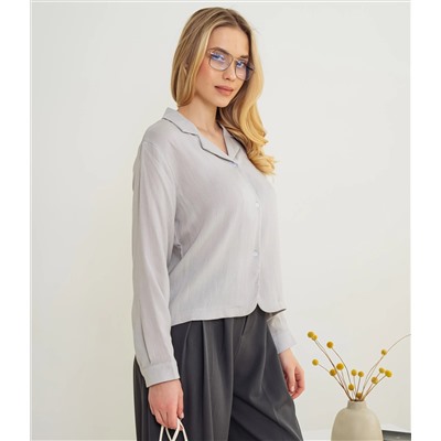 Рубашка #КТ9025 (3), светло-серый