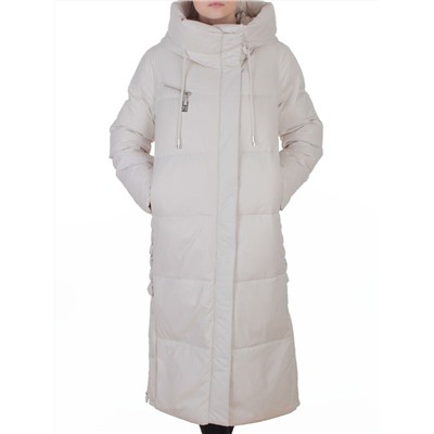 8310 LT. BEIGE Пальто зимнее женское (200 гр. холлофайбер)