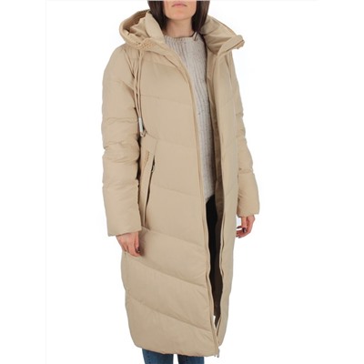 126 BEIGE Пальто зимнее женское (200 гр. холлофайбер)