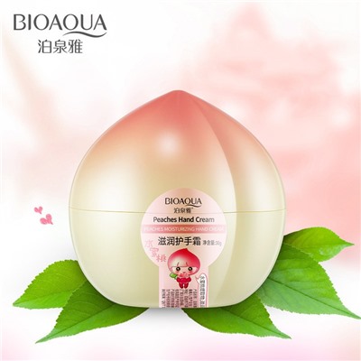 Крем для рук с экстрактом персика Bioaqua Hand Milk Peaches, 30 гр.