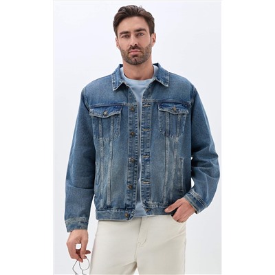 Куртка джинс F611-1283 m.blue