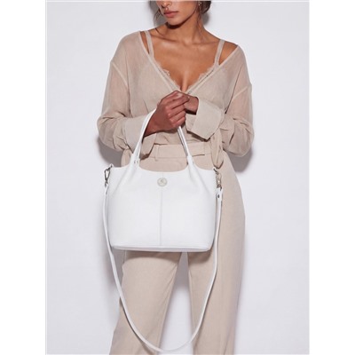 Женская кожаная сумка Richet 3212LN 613 Белый