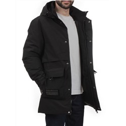 8895 BLACK Куртка мужская зимняя облегченная (130 гр. холлофайбер)