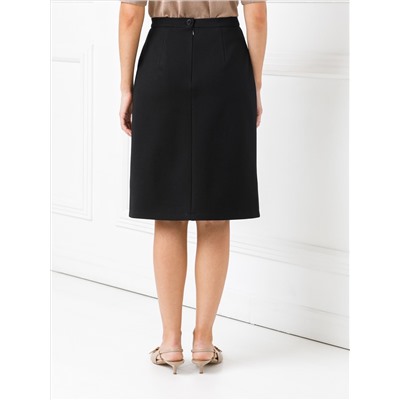 Юбка чёрная трикотажная