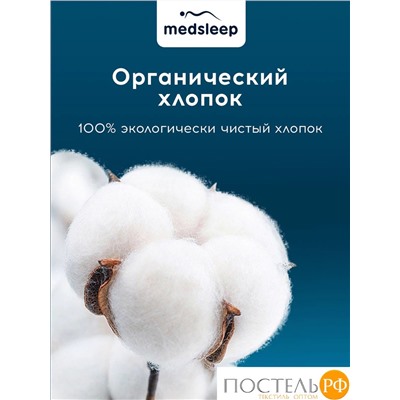 MedSleep SKYLOR Стеганый Hаматрасник 140х200, 1пр,хлопок/лен/микровол.; 200 гр/м2