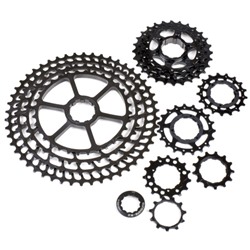 Кассета SUNSHINE MTB ультралегкая. 12 скоростей. 11-50T. HR12-50SL. чёрный цвет, 32-50T CNC алюминий 365 г /уп 10/