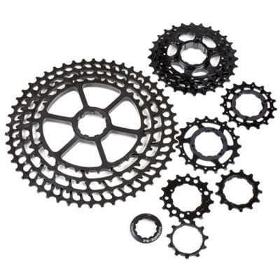 Кассета SUNSHINE MTB ультралегкая. 12 скоростей. 11-50T. HR12-50SL. чёрный цвет, 32-50T CNC алюминий 365 г /уп 10/