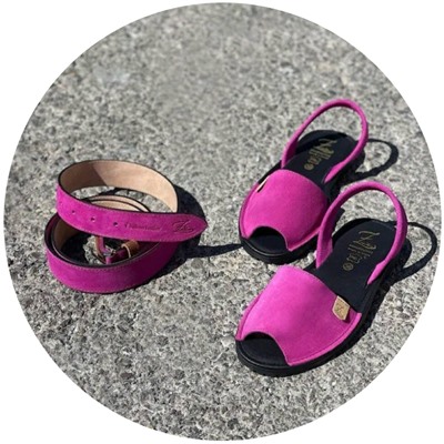 Ab.Zapatos • 3106-8 • Magenta+Ab.Zapatos Pelle cinturon (140) Magenta АКЦИЯ