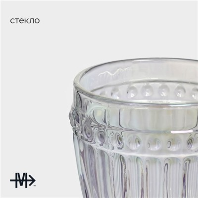 Бокал для вина Magistro «Босфор», 250 мл, 8.5×16.5 см, стекло, перламутровый