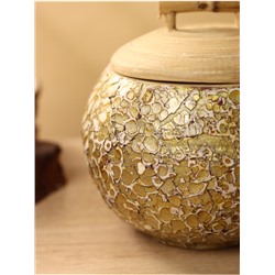 Банка для сыпучих продуктов, 13×13×12 см, бамбук