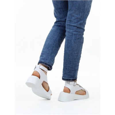 08-XT148-010 WHITE Босоножки женские (натуральная кожа)