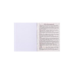 Предметная тетрадь по литературе Calligrata «Неоновые звери», 48 листов, в линейку, со справочным материалом, обложка из мелованного картона