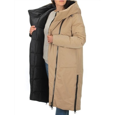 9082 BEIGE Куртка зимняя женская (200 гр. холлофайбера)