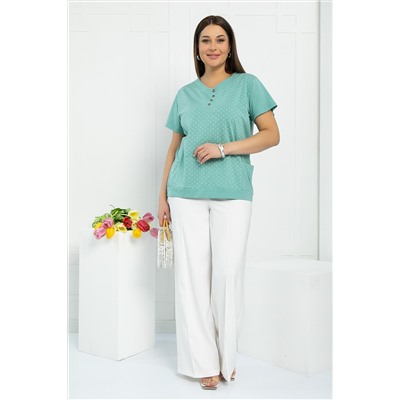 Блуза Ваниль (олива) Б12852-20М