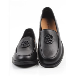 03-DLG13-1 BLACK Лоферы женские (натуральная кожа)