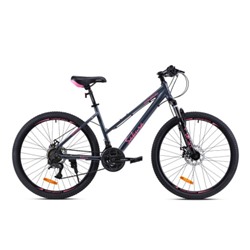 Велосипед 26" рама 17" 21sp COMIRON SAKURA розовый дымный