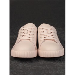 05-PDA175-3 BEIGE/PINK Кроссовки женские (натуральная кожа)